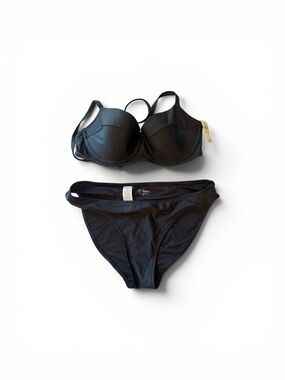 aerie Black Underwire Two-Piece Bikini Set